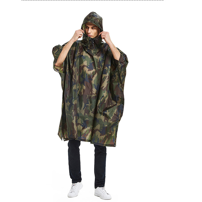 Camping Rain Poncho - 3-in-1 regenjas rugzak regenhoes regenjas met