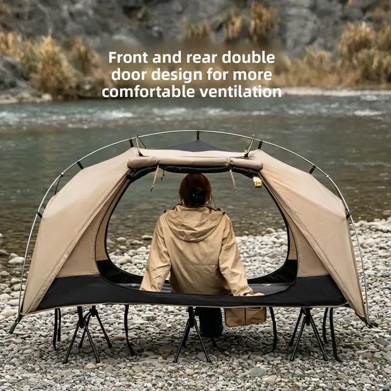 Bed Outdoor Camping - Eenpersoons kampeerbedtent voor buiten, multifunctioneel, regenbestendig,