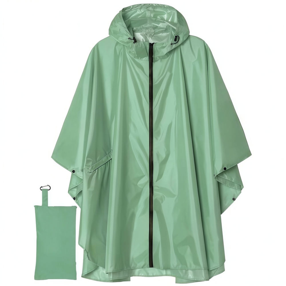 Camping Rain Poncho - Duurzame, waterdichte regenponcho, drie-in-één model met