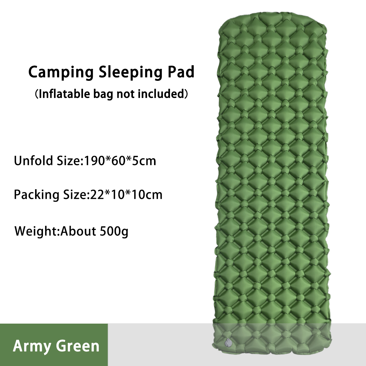 Bed Outdoor Camping - Opblaasbaar campingmatras in tent Opvouwbaar kampeerbed
