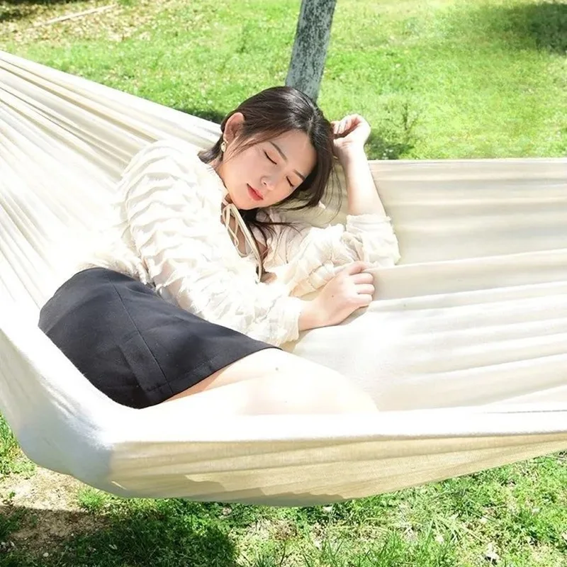 Canvas hangmat zonder houten s - Bed Outdoor Camping recensie en prijs