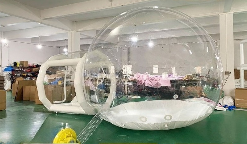 Opblaasbare bubbelhuis waterdi - Outdoor Camping Exhibition recensie en prijs