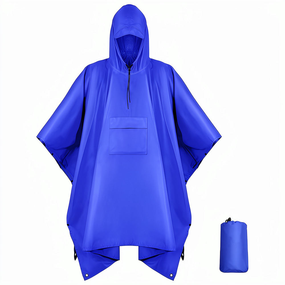 Duurzame, waterdichte regenpon - Camping Rain Poncho recensie en prijs